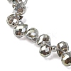 Transparent Electroplate Glass Beads Strands EGLA-F152A-FR05-3