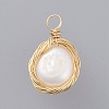 Natural Baroque Pearl Keshi Pearl LS-X-PALLOY-JF00409-2
