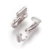 Brass Clip-on Earring Converters Findings KK-L175-01P-2