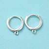 925 Sterling Silver Huggie Hoop Earring Findings STER-K174-15B-S-2