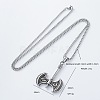 Hip Hop Street Style 304 Stainless Steel Axe Pendant Box Chain Necklaces for Men IG7443-5
