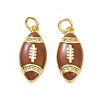 Rack Plating Brass Micro Pave Cubic Zirconia Pendants X-KK-C008-28G-2