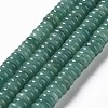 Flat Round/Disc Natural Green Aventurine Bead Strands G-L405-07-8mm-2