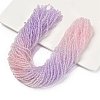 Transparent Painted Glass Beads Strands DGLA-A034-T1mm-A05-1
