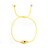 Bohemian Style Resin Evil Eye Bead Braided Bracelets BR6167-5-1