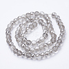 Electroplated Glass Beads Strands EGLA-Q092-10mm-A05-2