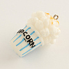 Popcorn Resin Pendants X-RESI-R137-05-2