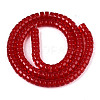 Transparent Glass Beads Strands GLAA-N028-3x6mm-02-2