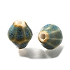 Vintage Style Glazed Ceramic Porcelain Beads PORC-H013-01-07-2