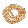 Electroplate Glass Beads Strands EGLA-R030-6x6mm-03-2