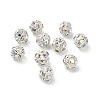 6mm Brass Crystal AB Rhinestone Beads KK-S519-01A-01S-2