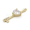 Brass Cubic Zirconia Pendents KK-M275-22G-2