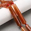 Natural Dyed & Heated Red Agate Beads Strands G-T151-A02-01A-1