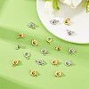 16 Sets 2 Colors 201 Stainless Steel Snap Clasps STAS-HY0001-90-4