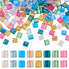 160Pcs 8 Colors 2-Hole Glass Seed Beads SEED-BT0001-01-1