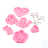 DIY Keychain Clasp Making Kits DIY-TA0008-89-12