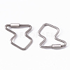 Non-Tarnish 304 Stainless Steel Screw Carabiner Lock Charms STAS-R112-03-2