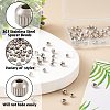 Mega Pet 120Pcs 6 Style 303 Stainless Steel Spacer Beads STAS-MP0001-02-11