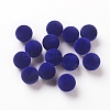 Flocky Acrylic Beads OACR-L011-D-20-1