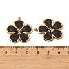 304 Stainless Steel Enamel Pendants STAS-I371-26G-04-3