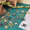 24Pcs 6 Color Glass Spider Pendant FIND-TA0003-07-6