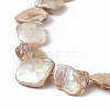 AB Color Plated Natural Freshwater Shell Beads Strands BSHE-G033-03B-3