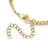 Brass Curb Chain Bracelet Making AJEW-JB01218-3