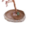 Natural Strawberry Quartz Chips & Agate Pedestal Display Decorations DJEW-A001-04B-4