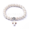 Stretch Charm Bracelets BJEW-JB05234-04-1