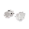 Rack Plating Alloy and Rhinestone Pendants PALLOY-T092-19P-2