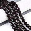 Dyed Natural Mashan Jade Round Beads Strands G-T139-8mm-67I-2