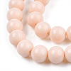 Opaque Solid Color Glass Beads Strands GLAA-T032-P10mm-09-3