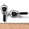 Natural Obsidian Pointed Big Pendants KK-H491-01P-06-3