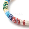 Ethnic Tribal Cloth Braided Bead Bracelet BJEW-JB07483-6