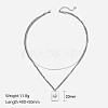 304 Stainless Steel with Natural Shell Double Layer Necklaces FS-WG7985A-07-1