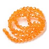 Transparent Electroplate Glass Beads Strands GLAA-F029-3mm-C23-2