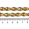 Transparent Electroplate Glass Beads Strands EGLA-N013-T4mm-B08-4