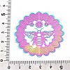 201 Stainless Steel 3D Rotating Hanging Wind Spinner STAS-T064-96-3