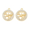 Alloy with Crystal Rhinestone Pendants FIND-C095-07G-1