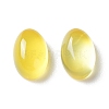 Natural Yellow Agate Cabochons G-A029-01-09-2