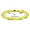 Handmade Polymer Clay Heishi Beads Stretch Bracelets Sets BJEW-JB05902-07-2