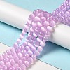 Natural Selenite Beads Strands G-P493-01B-2