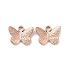 Ion Plating(IP) 304 Stainless Steel Charms STAS-C059-04RG-1