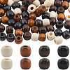 200Pcs 4 Colors Natural Wooden Beads WOOD-SC0001-74-1