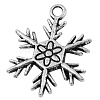 Tibetan Silver Christmas Snowflake Pendants X-LF10421Y-1