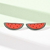 Printed 304 Stainless Steel Stud Earrings EJEW-Z171-02P-2