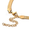 Ion Plating(IP) 304 Stainless Steel Herringbone Chain Bracelet for Men Women BJEW-Q998-02G-3