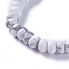 Adjustable Natural Howlite Braided Bead Bracelets BJEW-F369-A08-2