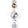 Glass and Acrylic and Imitation Pearl and Rhinestone Beads Strands MAK-T011-06M-3