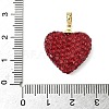 Brass Rhinestone Pendants KK-K293-48A-G-3